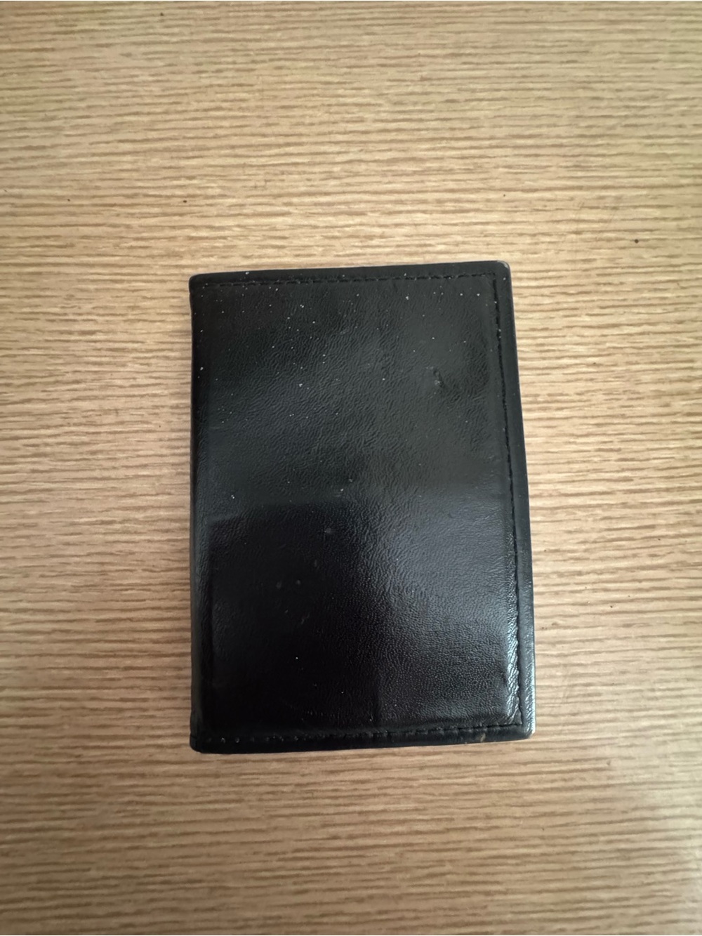 Black Leather Badge Holder
